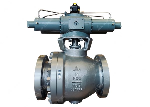 14" 600磅 WCB材质 电液系统 硬密封耐磨C型球阀
