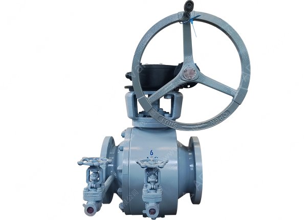 6" 150磅 A105材质 硬密封耐磨C型球阀-带吹扫